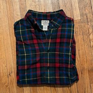 LL Bean Slightly Fitted flannel shirt